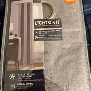 Paloma Grommet Blackout Curtain Panel - Silver Gray